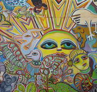 The Painting of Life by Mirka Mora - St Kilda Accommodation