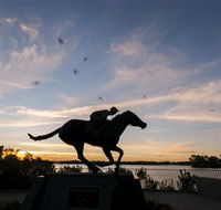 Black Caviar Statue - St Kilda Accommodation