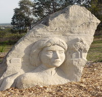 Heritage Sculptures at Pensioners Hill Lookout - St Kilda Accommodation