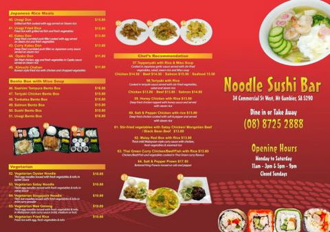 Noodle Sushi Bar Mount Gambier - St Kilda Accommodation 1