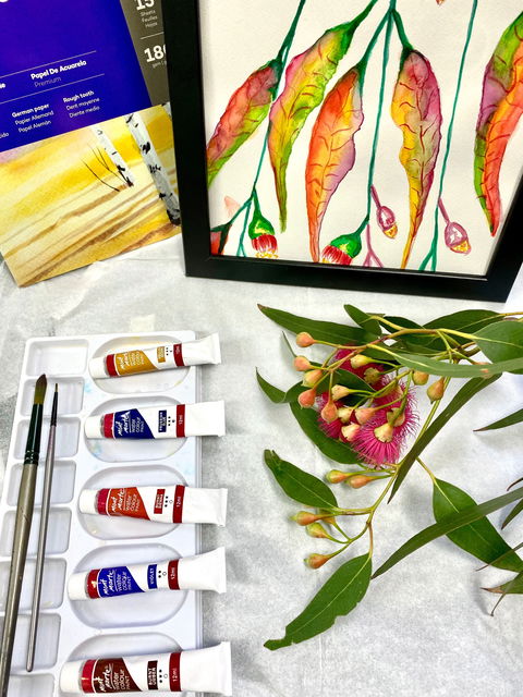 Watercolour Paint & Sip Class: Eucalyptus Leaves - St Kilda Accommodation 0