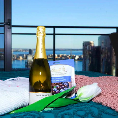 CENTRAL CBD EXEC STUNNING VIEW WIFI NETFLIX WINE - St Kilda Accommodation 3