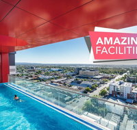Sky High on Grote - Pool - Gym - Cinema - Fireworks NYE - St Kilda Accommodation