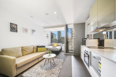 A Charming Studio With Stunning City Views - St Kilda Accommodation 0