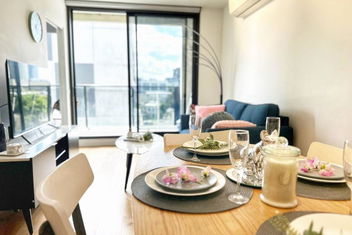 RS703 - West Melbourne Aparment With Balcony #Free Parking with St Kilda Accommodation