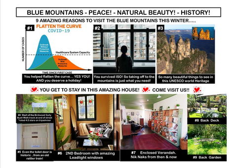 Blue Mountains Historic Retreat-Sleeps 5-WINTER SPECIAL! - St Kilda Accommodation 1